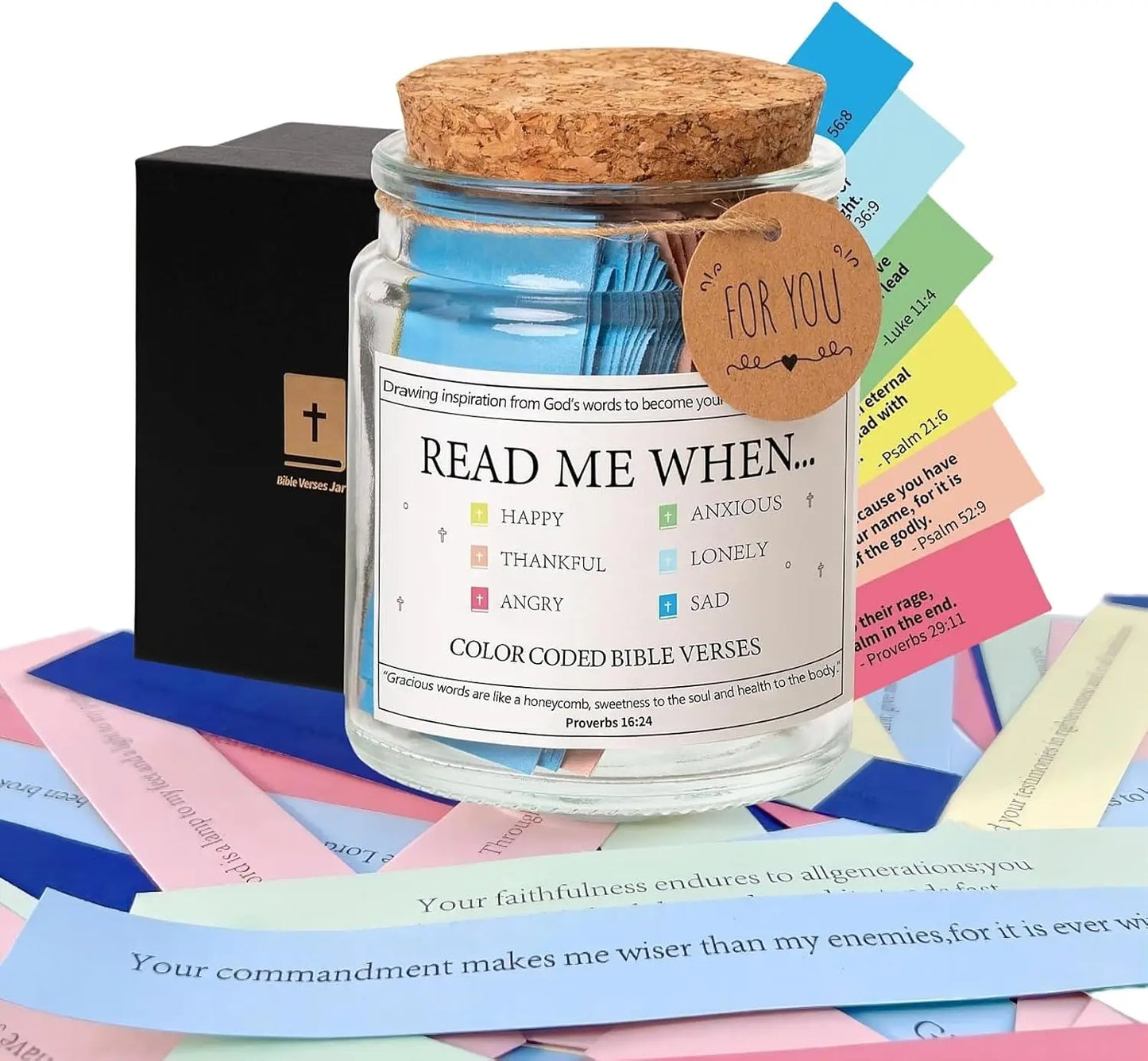 2025 Dropshipping Bible Verses in Jar Bible Verses for Emotions and Feelings Verse Prayer Request Cards Christian Bible Gifts