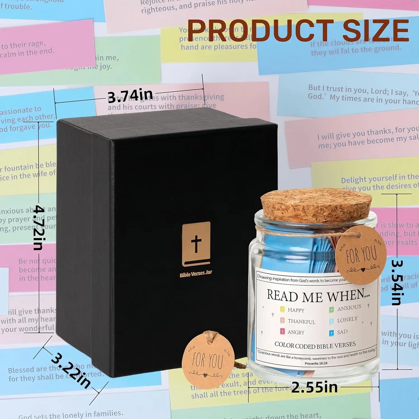 2025 Dropshipping Bible Verses in Jar Bible Verses for Emotions and Feelings Verse Prayer Request Cards Christian Bible Gifts