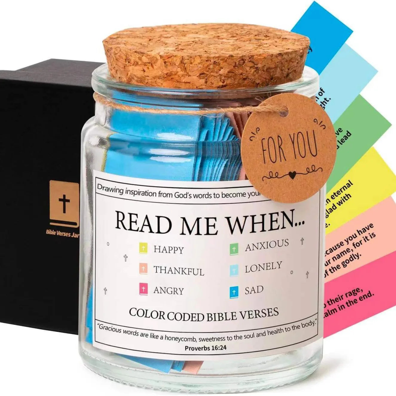 2025 Dropshipping Bible Verses in Jar Bible Verses for Emotions and Feelings Verse Prayer Request Cards Christian Bible Gifts