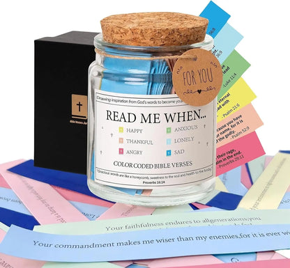 2025 Dropshipping Bible Verses in Jar Bible Verses for Emotions and Feelings Verse Prayer Request Cards Christian Bible Gifts